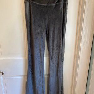White House Black Market Gray Satin Trim Bootcut Pants